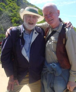 Chris Knight and Paul Mellars at Blombos